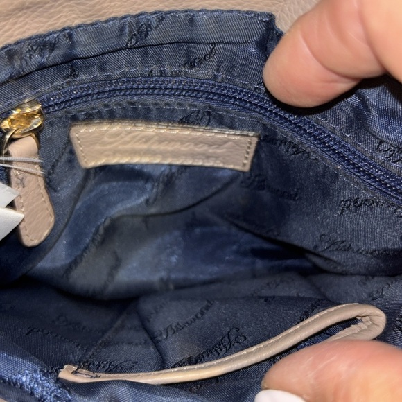 ASHWOOD BRAND DEEP PINK/TAUPE COLOR CROSSBODY WITH SIGNATURE DEER EMBLEM ON BAG - Picture 7 of 11